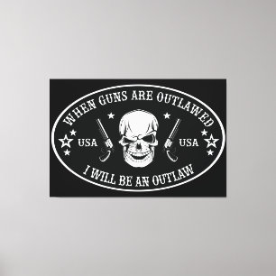 2nd Amendment Throw Pillow Canvas Print
