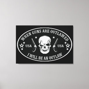2nd Amendment Throw Pillow Canvas Print