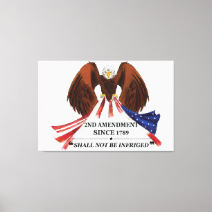 2nd Amendment Throw Pillow Canvas Print