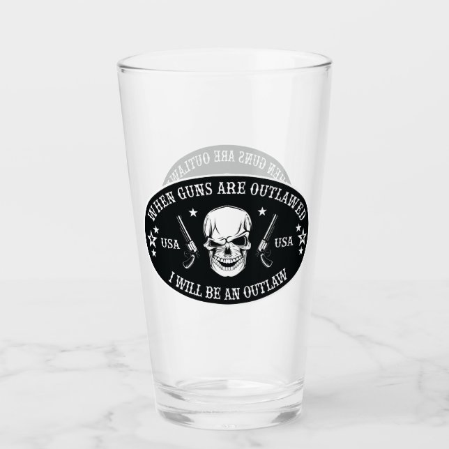 2nd Amendment  Throw Pillow Glass (Front)
