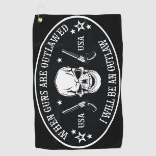 2nd Amendment Throw Pillow Golf Towel