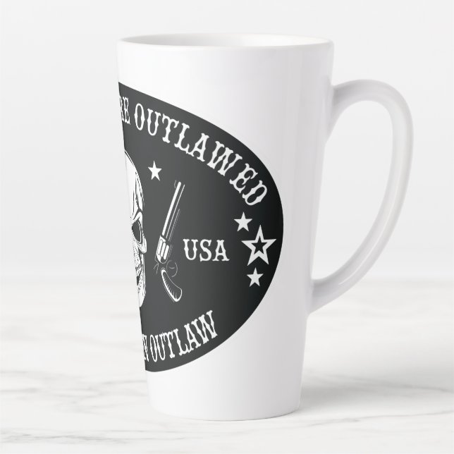 2nd Amendment  Throw Pillow Latte Mug (Right)