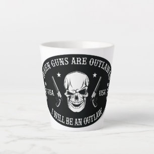2nd Amendment  Throw Pillow Latte Mug
