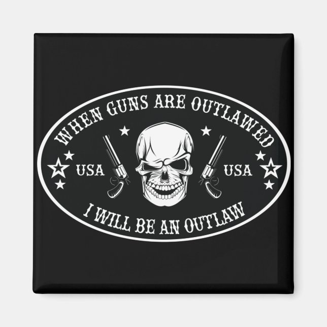 2nd Amendment  Throw Pillow Magnet (Front)