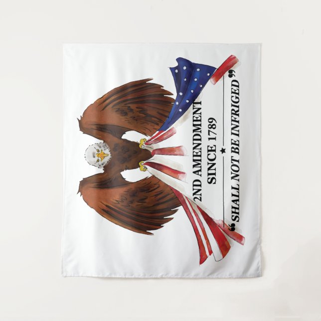 2nd Amendment  Throw Pillow Tapestry (Front)