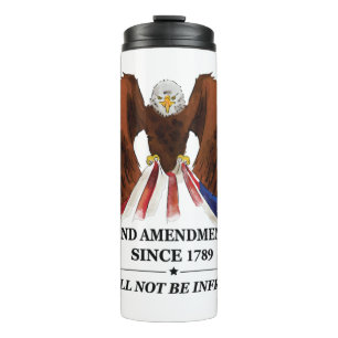 2nd Amendment  Throw Pillow Thermal Tumbler