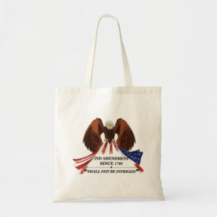2nd Amendment Throw Pillow Tote Bag