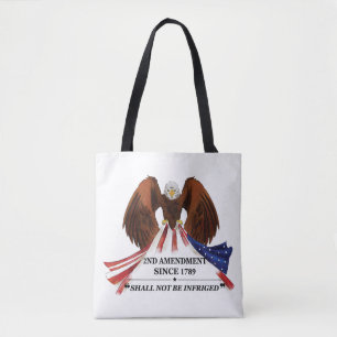 2nd Amendment Throw Pillow Tote Bag