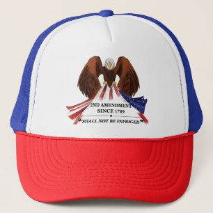2nd Amendment  Throw Pillow Trucker Hat