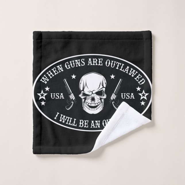 2nd Amendment  Throw Pillow Wash Cloth (Wash Cloth)