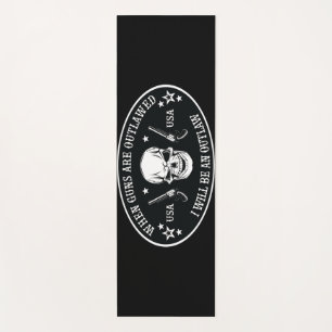 2nd Amendment Throw Pillow Yoga Mat