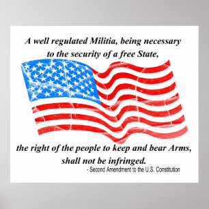 2nd Amendment to the Constitution Poster