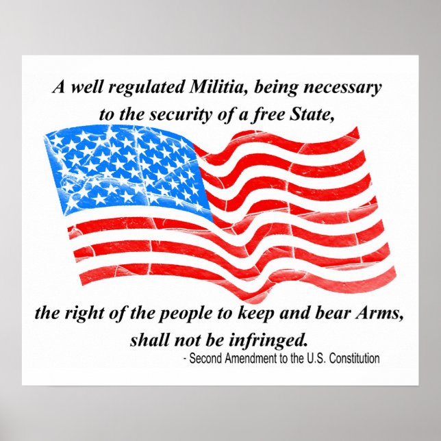 2nd Amendment to the Constitution Poster (Front)