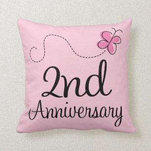 2nd Aniversary Celebration Gift (butterfly) Cushion