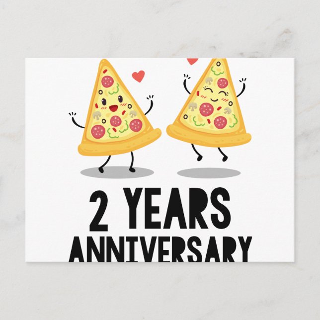 2nd Anniversary 2 Years Postcard (Front)