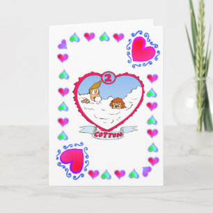 2nd Anniversary  Cotton Card