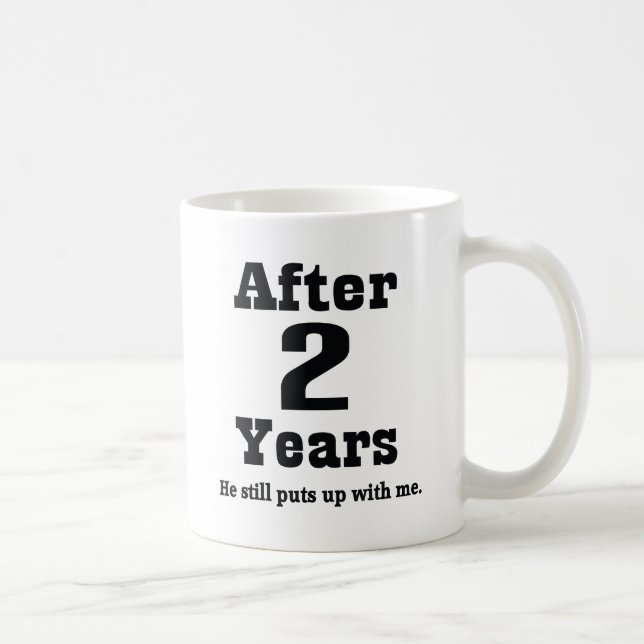 2nd Anniversary (Funny) Coffee Mug (Right)