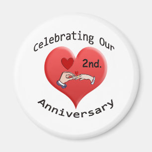 2nd. Anniversary Magnet
