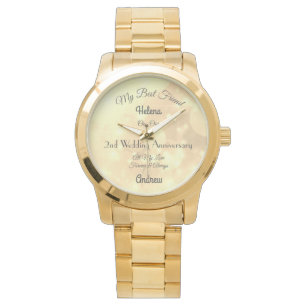 2nd Anniversary Wife personalised  Watch