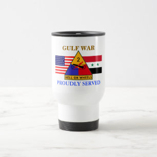 2ND ARMORED DIVISION GULF WAR TRAVEL MUG