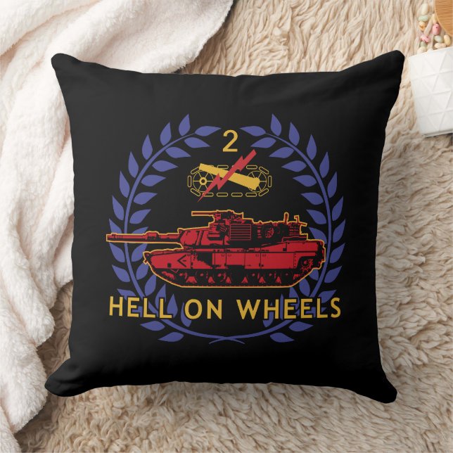 2nd Armored Division: Strength and Honor Cushion (Blanket)