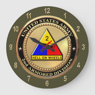 2nd Armour Division Large Clock