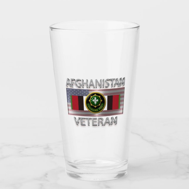 2nd Armoured Cavalry Afghanistan Veteran Glass (Front)