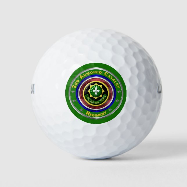 2nd Armoured Cavalry Regiment  Golf Balls (Front)