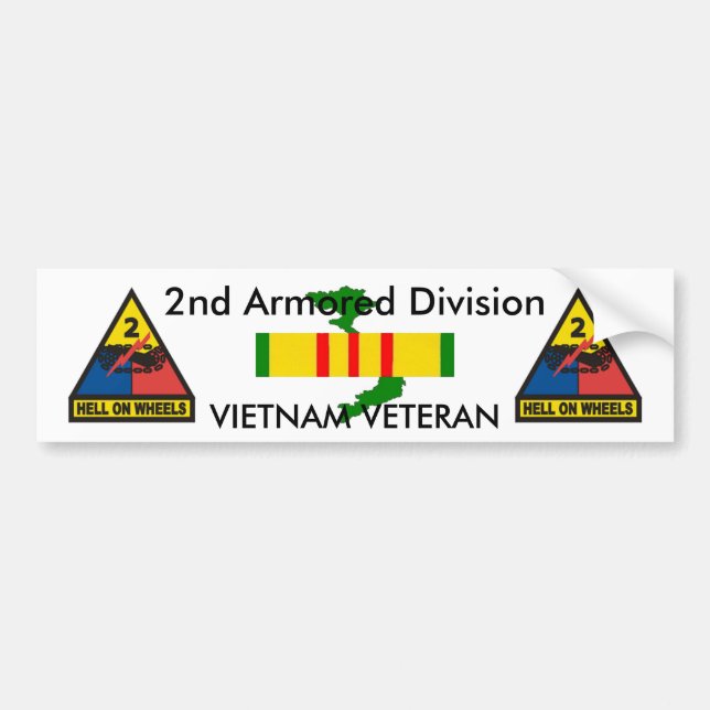 2nd Armoured Div bumper sticker (Front)