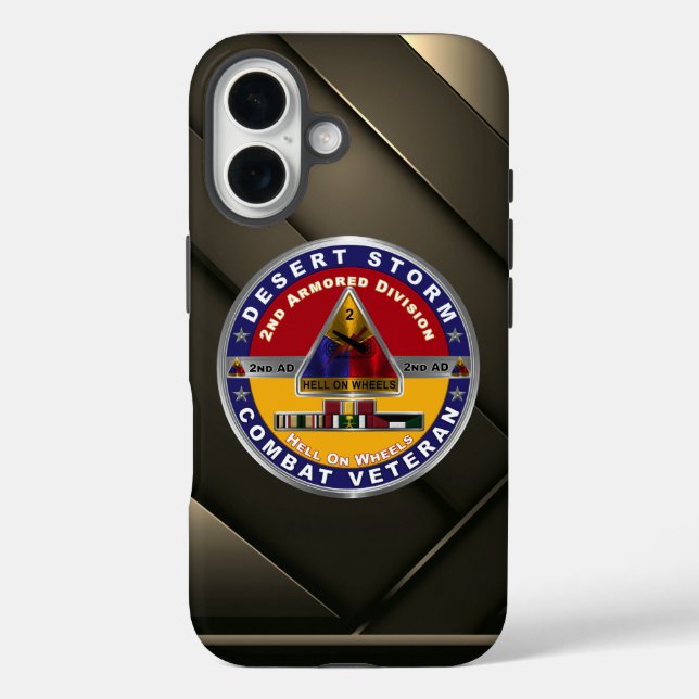 2nd Armoured Division Desert Storm Veteran Case-Mate iPhone Case (Back)