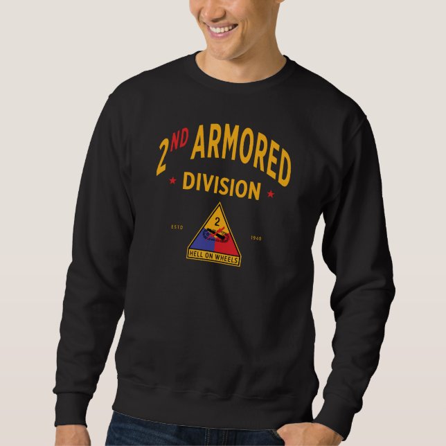2nd Armoured Division - "Hell on Wheels" Sweatshirt (Front)