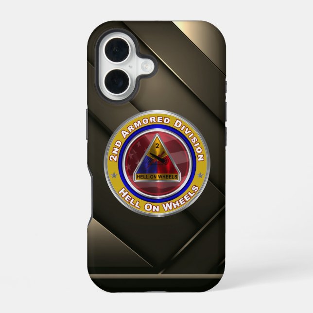 2nd Armoured Division  iPhone 16 Case (Back)