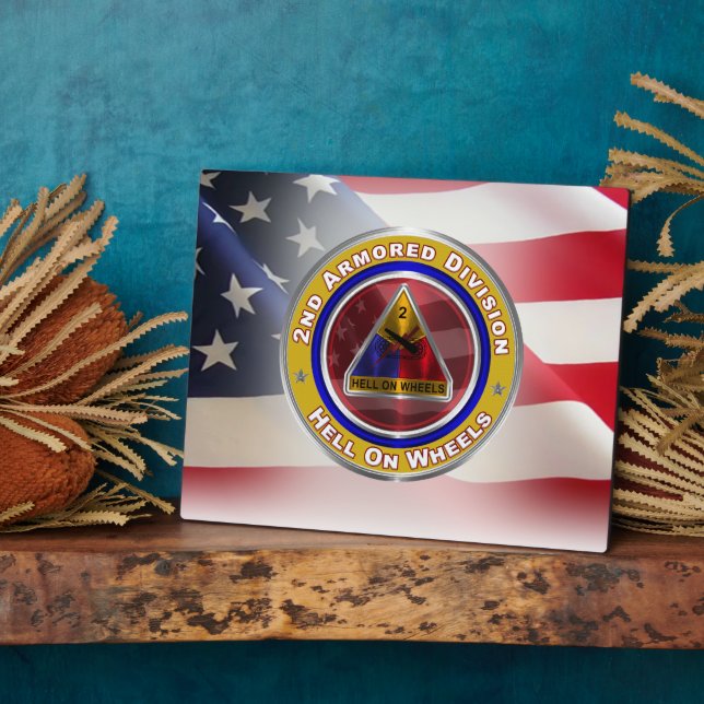 2nd Armoured Division  Plaque (Side)