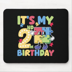 2nd Autism Birthday Party 2 Years Old Autistic Gir Mouse Pad