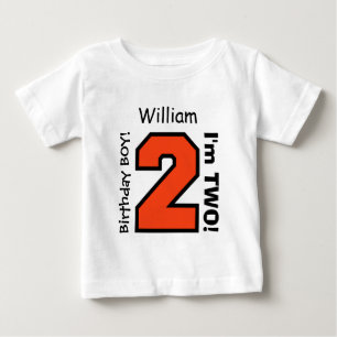 2nd BABY Birthday Big Sports Number A13. T-Shirt