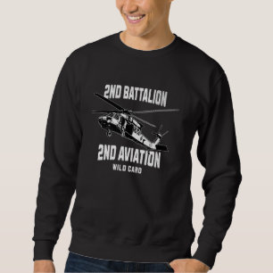 2nd Battalion 2nd Aviation Helicopter Military Vet Sweatshirt