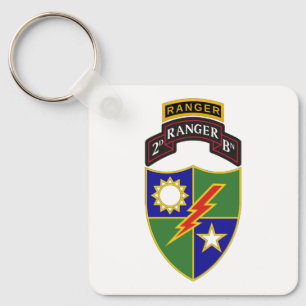 2nd Battalion - 75th Ranger w/tab Keychain