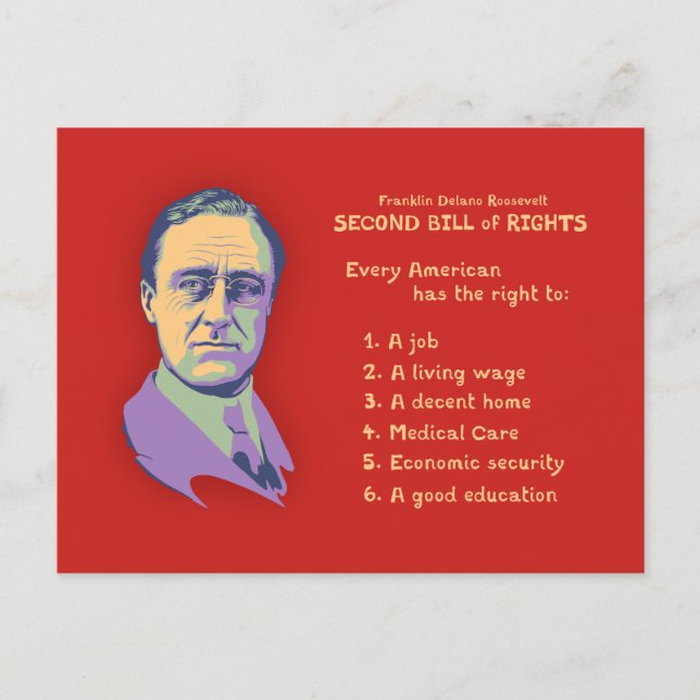 2nd Bill of Rights Postcard (Front)