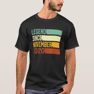 2nd Birthday 2 Year Old  Legend Since November 202 T-Shirt