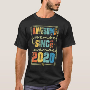 2nd Birthday  2 Years Old Awesome Since November 2 T-Shirt