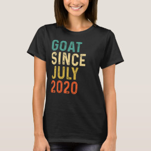2nd Birthday 2 Years Old Goat Since July 2020 T-Shirt