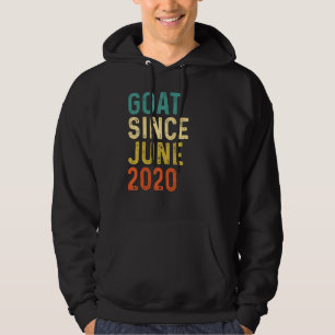 2nd Birthday 2 Years Old Goat Since June 2020 Hoodie