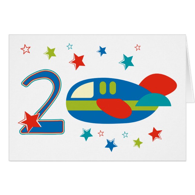 2nd Birthday Aeroplane (Front Horizontal)