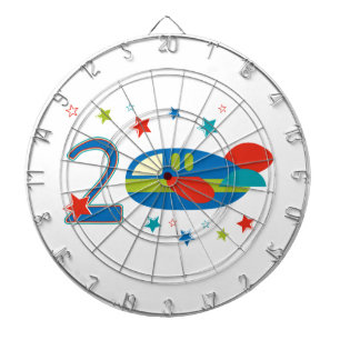 2nd Birthday Aeroplane Dartboard