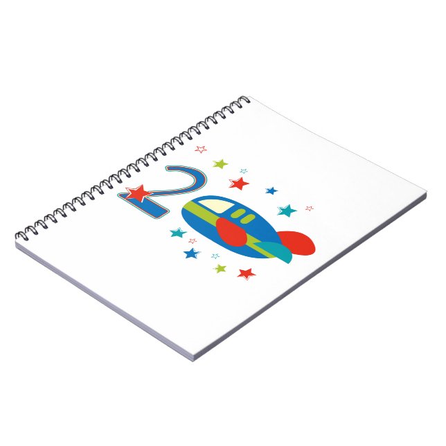 2nd Birthday Aeroplane Notebook (Left Side)