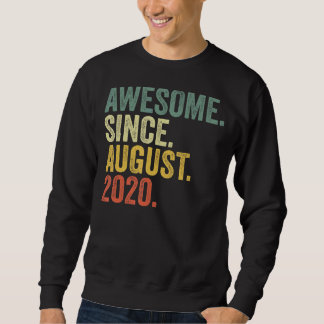 2nd Birthday Awesome Since August 2020 2 Year Old Sweatshirt
