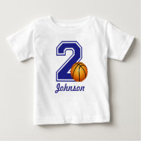 2nd Birthday boy basketball personalised