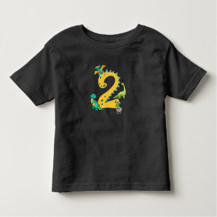 2nd birthday boy Dinosaur Trex Dino 2 years old Toddler T-Shirt