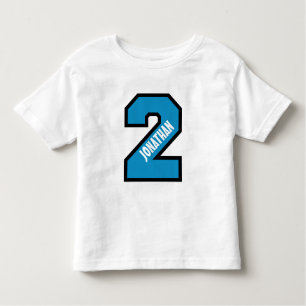 2nd Birthday Boy Sports Number Two Years A01 Toddler T-Shirt