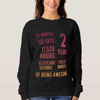 2nd Birthday Boys & Girls Funny 2 Years Old Sweatshirt